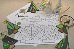 Anchorage- Stained Glass Modern Tree Ornaments - Sunday November 2nd from Noon to 3pm