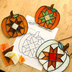 Stained Glass Pumpkin Class- Sunday October 27th from 2pm to 6pm in Anchorage.