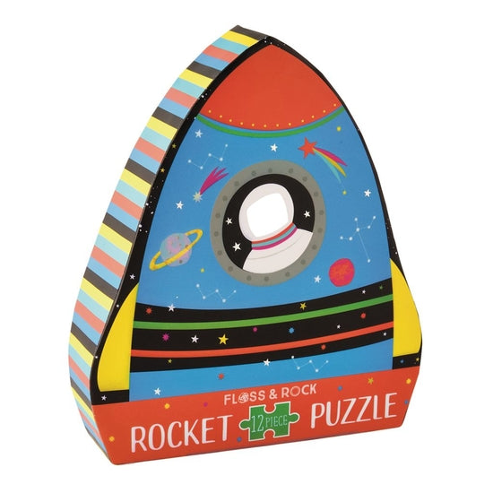Rocket 12pc Shaped Jigsaw with Shaped Box