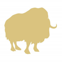Musk Ox 12 Inch Wood Cut Out