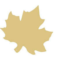 Maple Leaf 6 Inch Wood Cut Out